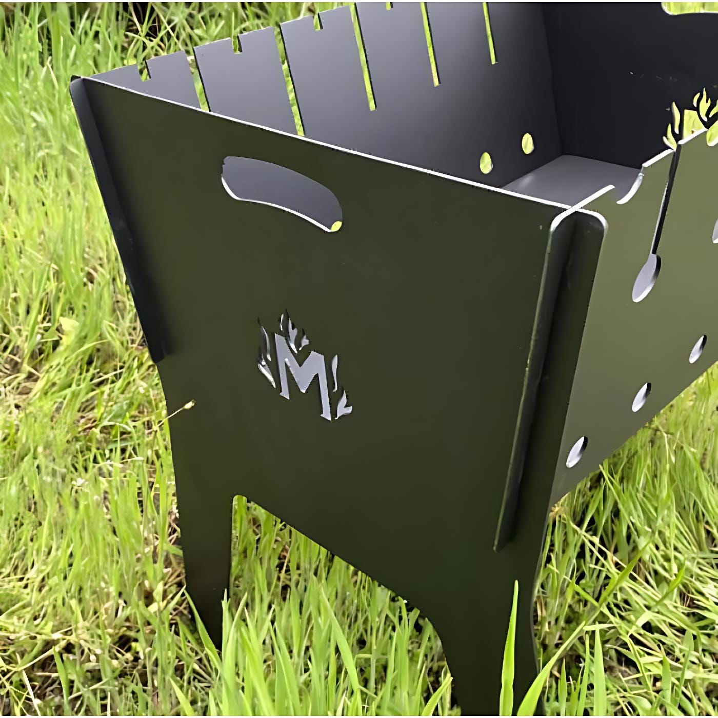 Camping Grill Portable Skewer Grill Folding Charcoal Grill BBQ Grill Durable Steel Grill Father's Gift Compact Grill Men's Gift