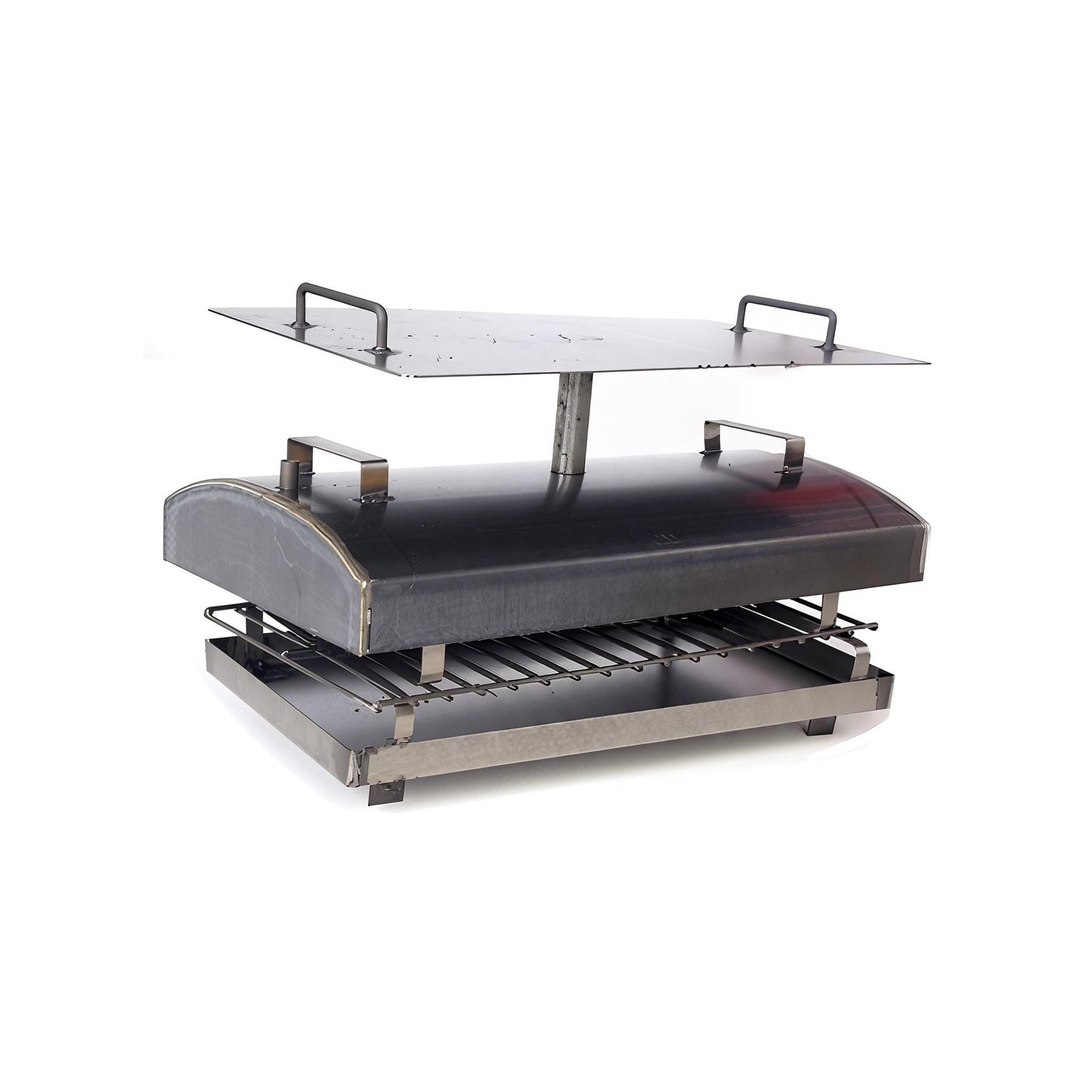 2 in 1 Portable Smoker Grill Durable 2mm Thick Steel Smoker and Barbecue Multifunctional Outdoor Cooking Tool Father's Belt