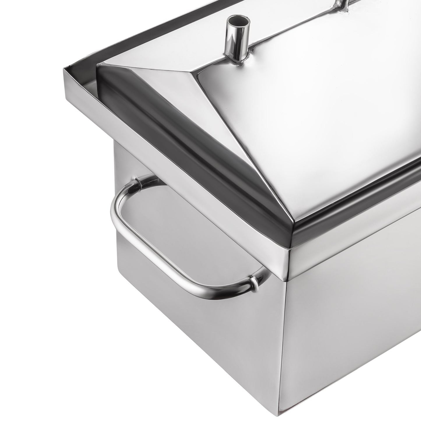 Small Hot Smoking Smokehouse Stainless Steel 1.5mm MN15 Portable Small Metal Smokehouse for Cooking: Meat, Fish or Cheese, Smoking Foods