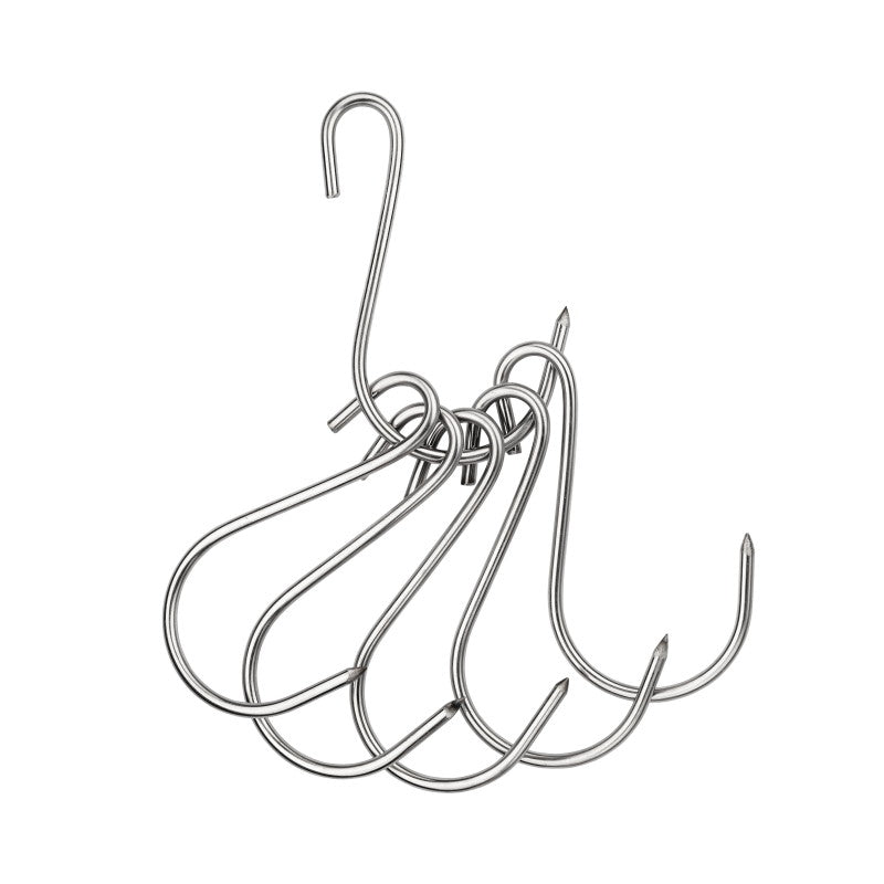 Stainless Steel S Hooks for Smoking Meat, Grill Fish Hooks, Durable Smoking Hooks, Meat Hanging Hook Set, Grill Meat Hooks, Smoking Hooks