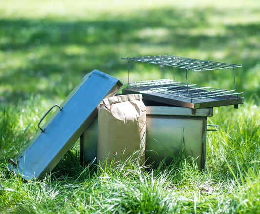 Large BBQ Smoker Grill Smoker with Thermometer Backyard Brisket Ham Smoker Professional Meat Smoker Father's Day Gift