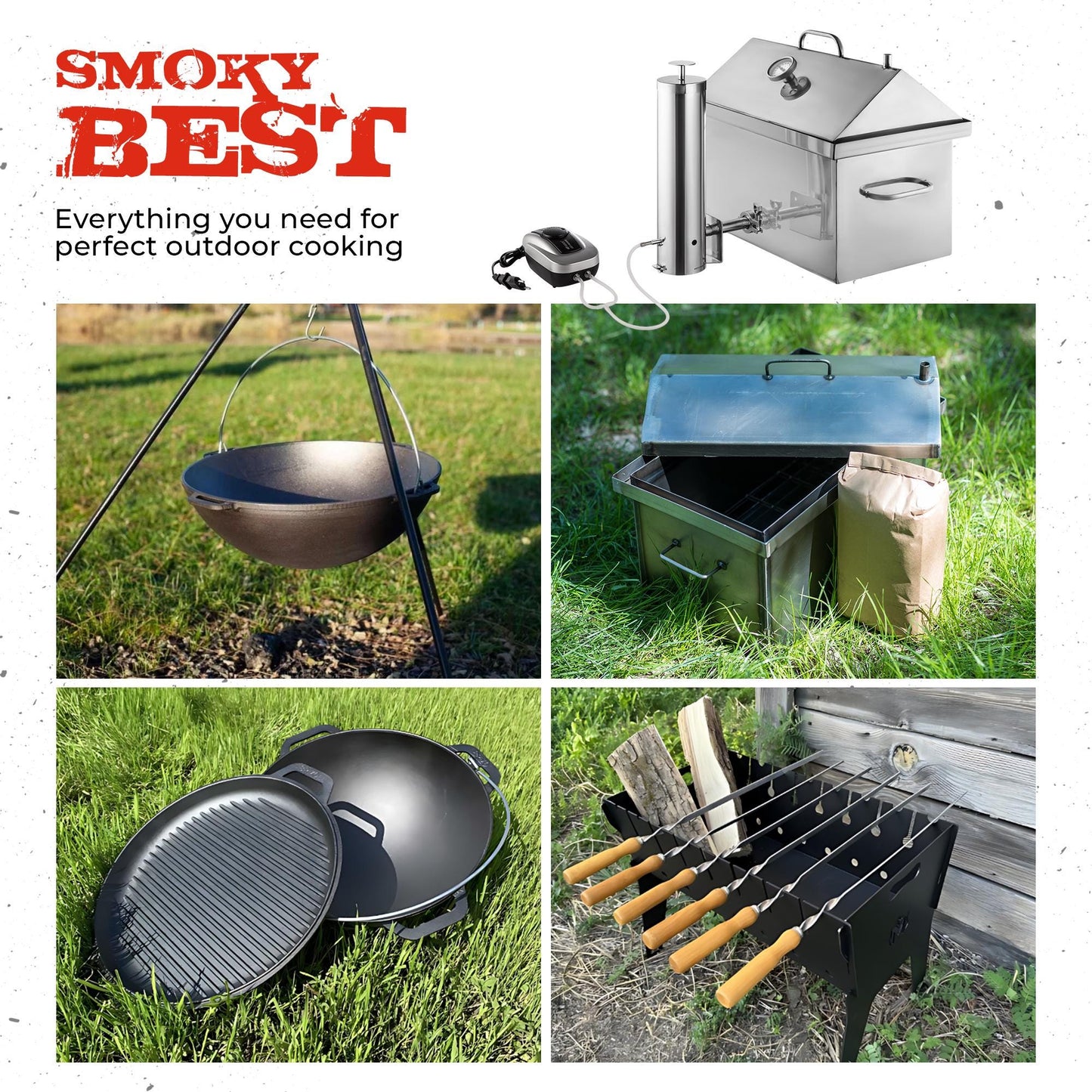 Compact Camping Pot 6L Outdoor Cooking Pot with Lid Portable Cast Iron Cauldron Camping Campfire Cookware Gift for Tourist