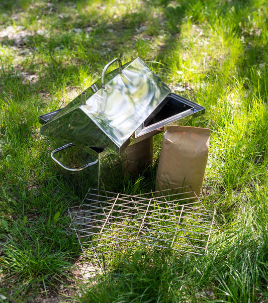 Campfire Smoker, Backyard Steel Smoker, Kitchen Meat Fish Smoker, Portable Steel Smoker, Camping Smoker, Dad Gift