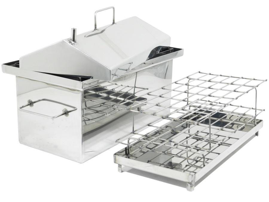 Portable Smoker with Airlock for Home or Outdoor Smokehouse Cooking 1.5mm Thick Steel Smoker Smoker for Smoking Father's Day Gift