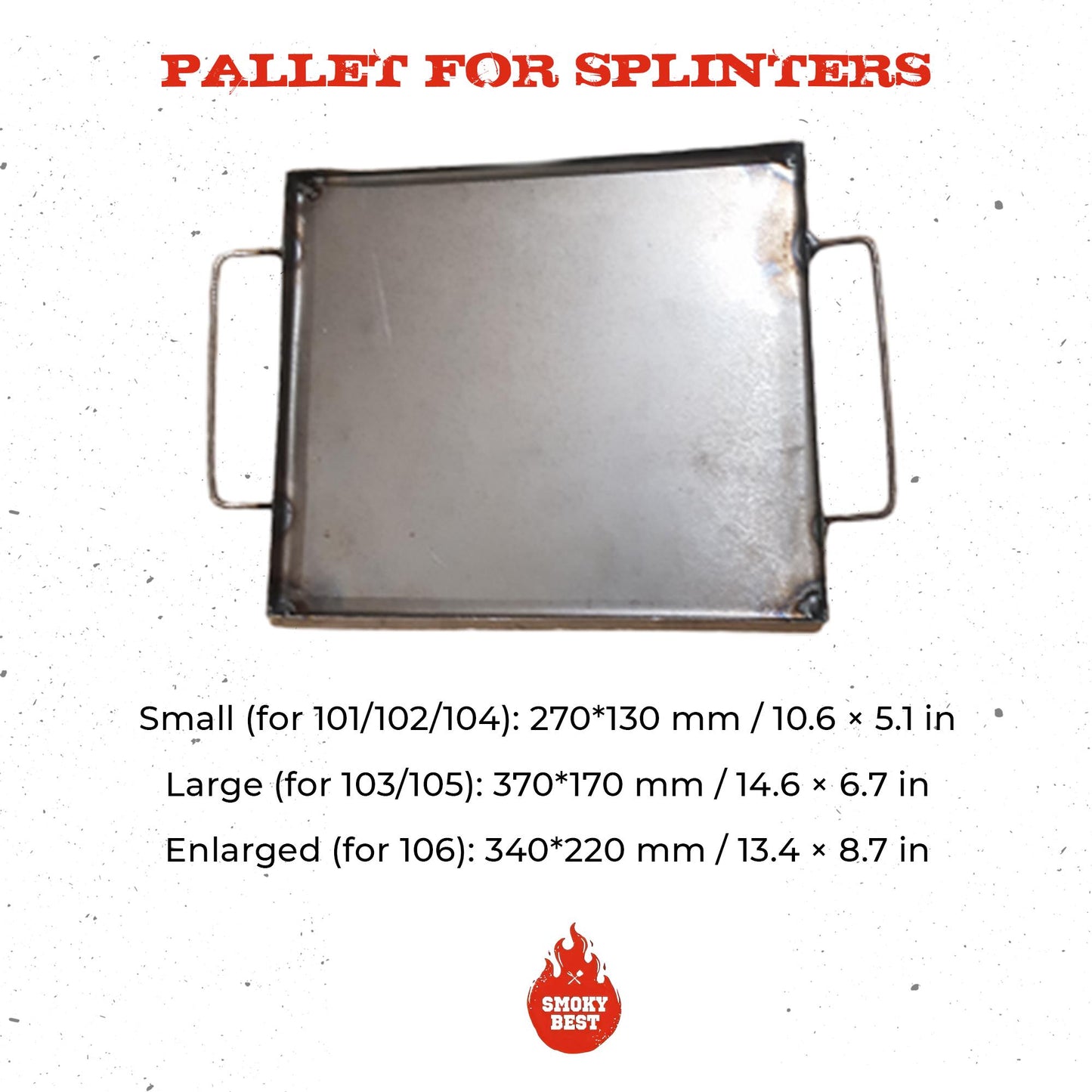 BBQ Smoker Wood Chip Tray,Metal Wood Chip Holder for Smoker,Durable Wood Chip Storage Tray,Durable Metal Wood Chip Holder