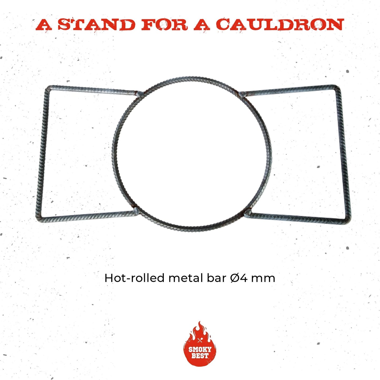 Handmade Metal Pot Stand Outdoor BBQ Camping Equipment BBQ Pot Holder Cast Iron Pot Stand Fire Cooking