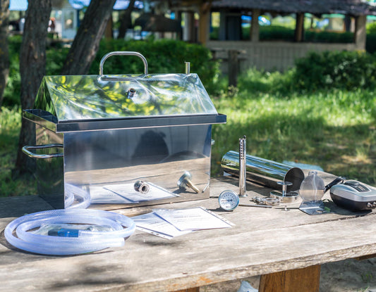 Portable Smoker Outdoor Indoor Cooking Smoker 2mm Thick Steel Metal Smoking Kit Smoker Maker Best Gift For Dad