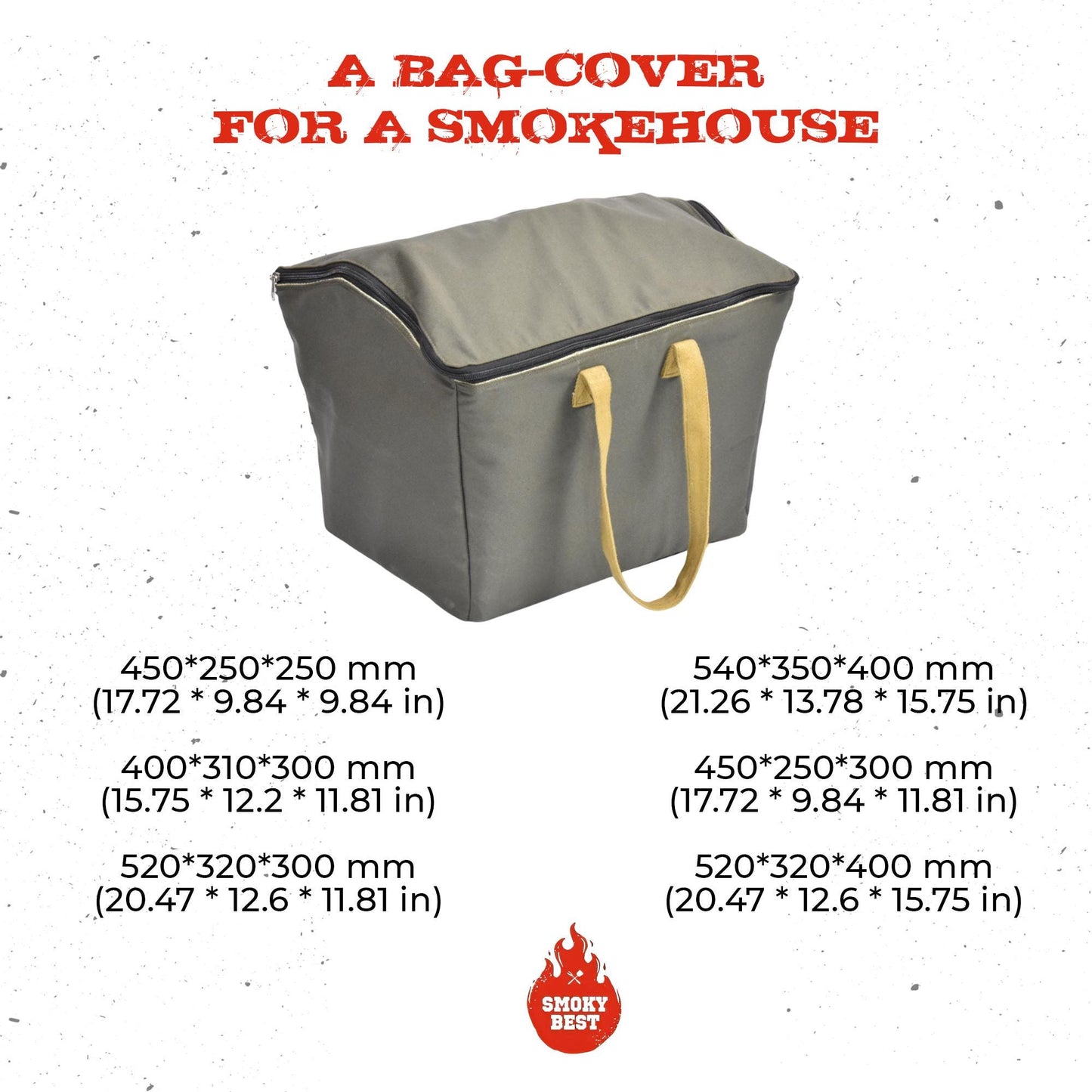 Smoker Cover Weatherproof BBQ Smoker Storage Grill Carrying Bag Handmade Smoker Carrying Bag Outdoor Cooking Protective Cover