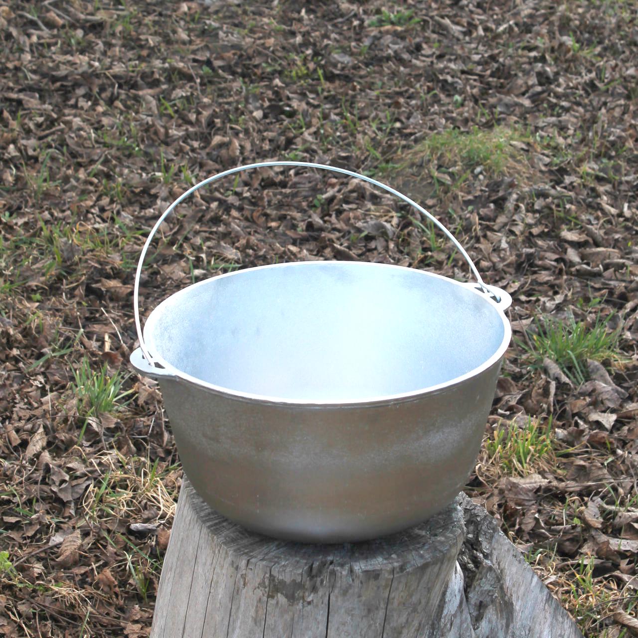 Lightweight Outdoor Cooking Pot 10L Aluminum Camping Pot with Hanging Handle Durable Aluminum Campfire Kettle Gift for Him